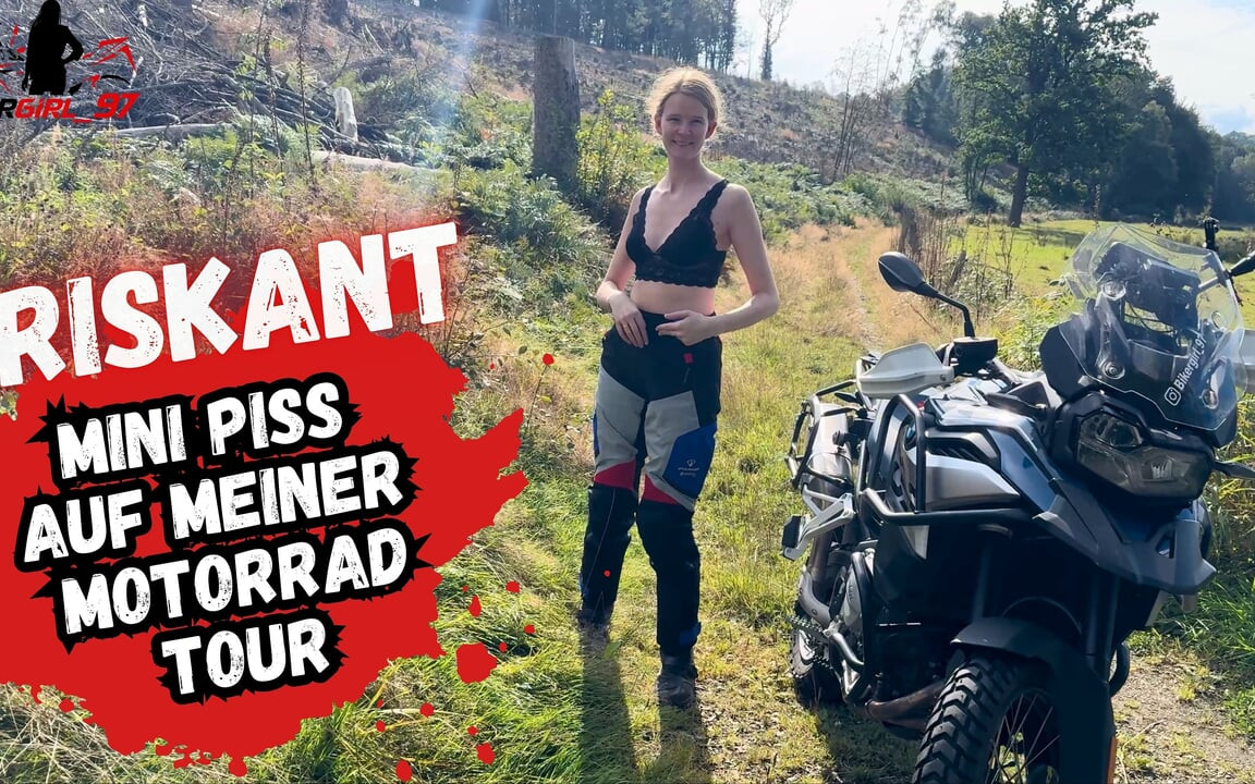 Ateşli mini sidik motosiklet turunda