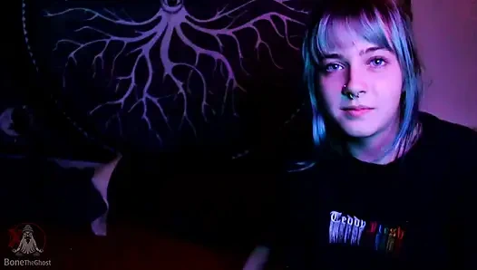 Cute 18yo Gives 34yo a Passionate Blowjob - Petite Teen Interracial