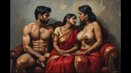 Üvey anne kocasıyla sikişiyor