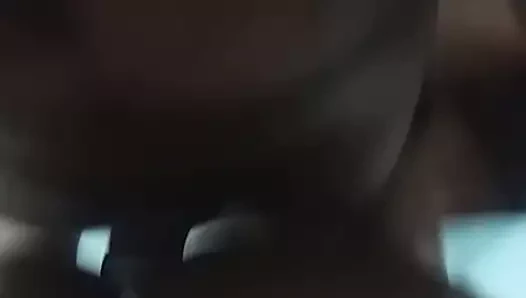 Kıvrımlı Hint hatun ile köpek