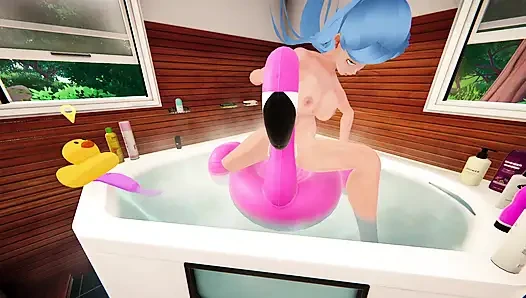 My Busty Hot Roommate Taking a Shower - My Bath Tub Companion - Gameplay
