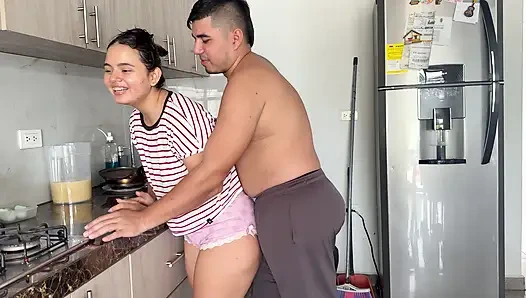 My stepmom tricked me into cumming in her