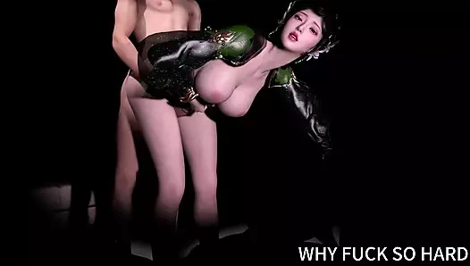 3 boyutlu cosplay - seksi cosplay elbiseli Asyalı sürtük çok sert sikiliyor
