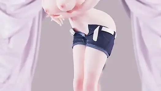[mmd] Naruto tide Imashio aoa - Heart Qi b ultra şort göbek cep striptiz