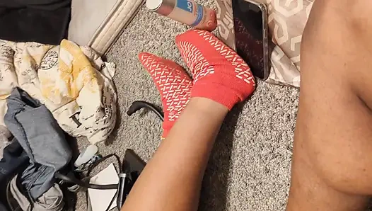 Wet pussy Housewife vs Neighbor cock Creampie at the end!!