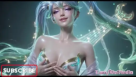 Ia Sona League of Legends Islak ve Parlak Vücut Derleme