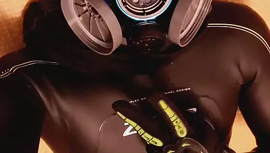 Wetsuit ve gasmask hissediyor