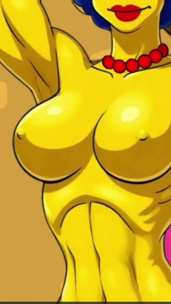 Захватывающий момент из "Новый фитнес-тренер с большим черным членом для замужней домохозяйки. Мультфильм. Пародия с Симпсоном"