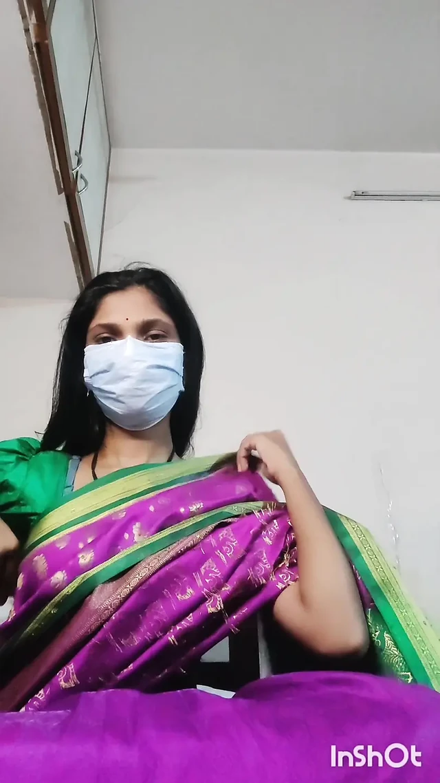 Desi Shivani Bhabhi Horny in Pink Sari.