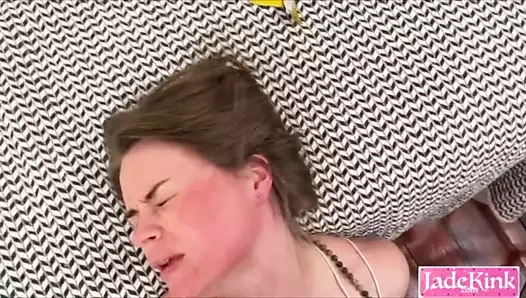 Masum itaatkar kız arkadaş çifte penetrasyon dildo eğitimi