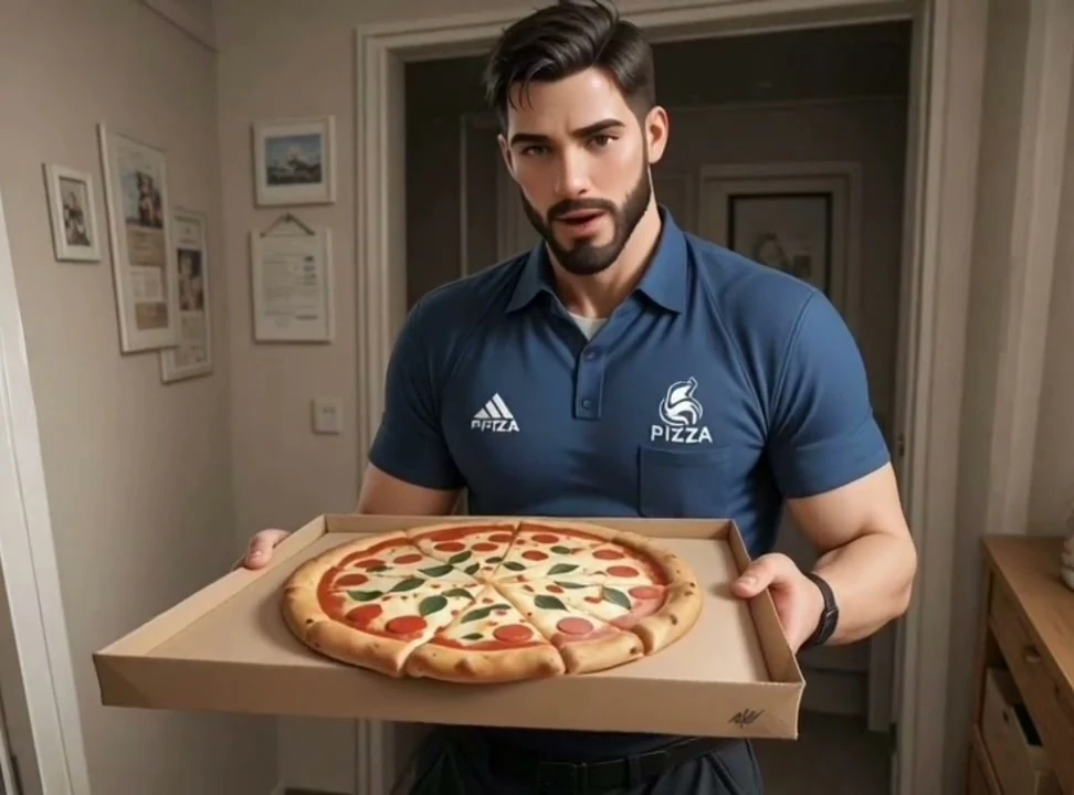 Lucky pizza delivery man fuck pussy hard of blond big boobs customer