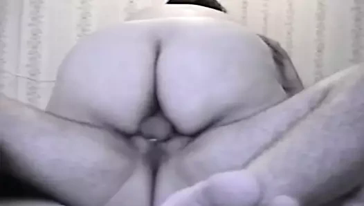 Bbw eski kuruş sürmek ve creams üzerinde bir sert horoz