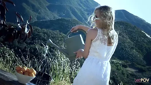 Babes zevk almak açık lezbo seks ile kedi taşlama ve