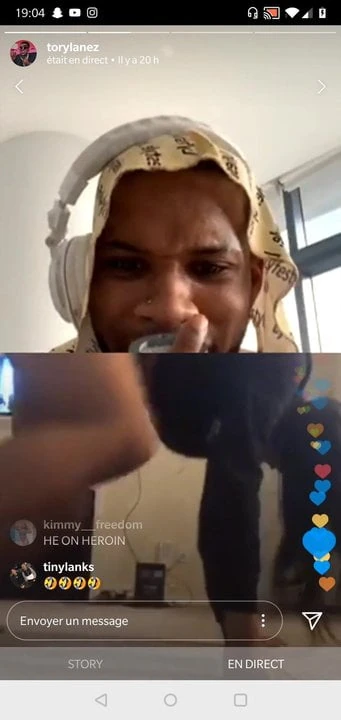 Insta live Tory lanez - shecoria