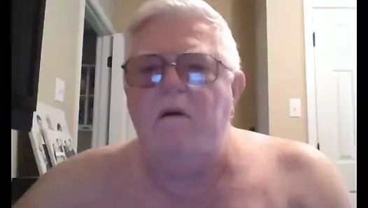 Büyükbaba inme üzerinde web kamerası