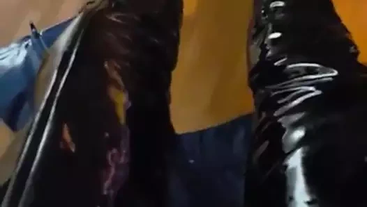 wichse meine stiefel voll