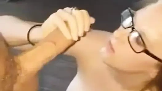 20yo Big Tit Red Head Blowjob Cum Shot