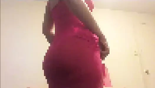 pembe dantel babydoll striptiz sansürlü