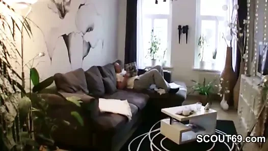 German Hot Mom Seduce To Fuck by StepSon when home alone