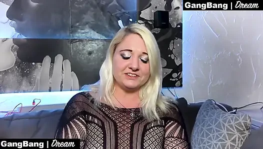 Dolgun Alman Eşi Jessie - İlk Creampie Gangbang