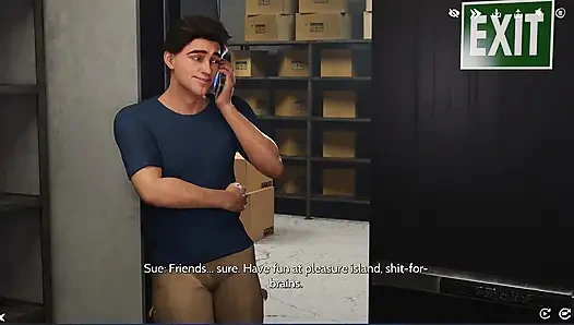 Şarap ve flörtten sonra Gabby Alexis'i Sue'dan vip striptiz ve tutkulu seks için gece kulübünün özel odasına çekiyor