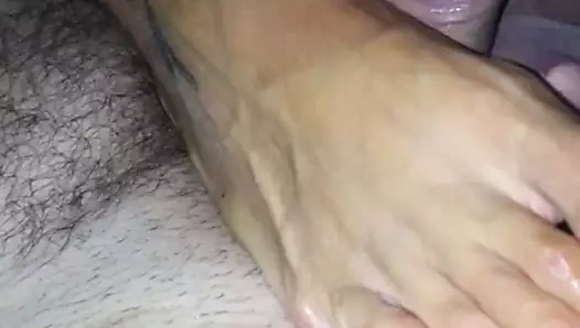 naylon çorap içinde Cum