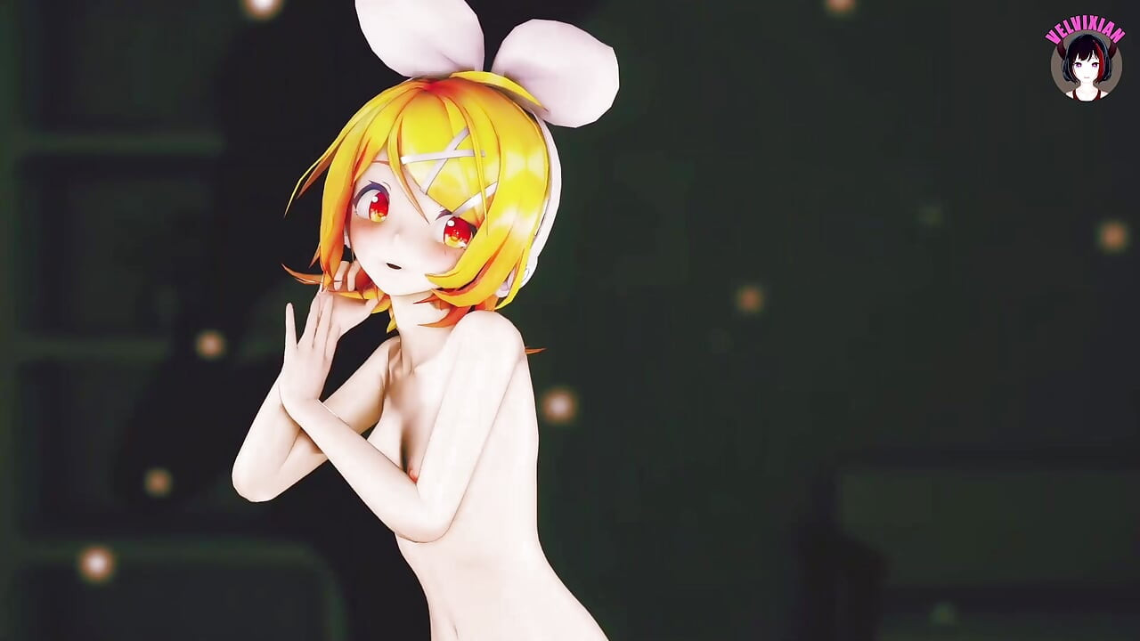 Rin dansı + kademeli soyunma (3 boyutlu hentai)
