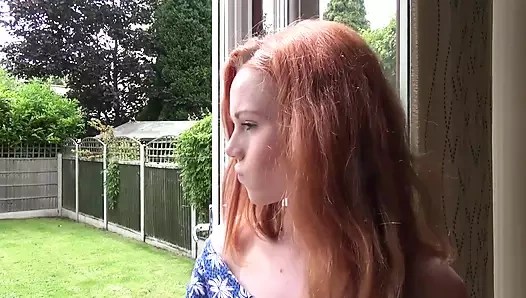 Ella Huges, redhead teen pornstar & Jake J, her big cock stepbro in the taboo fuck scene