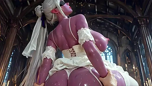 Blindfolded Dark Elf Bride Gets Fucked in Church