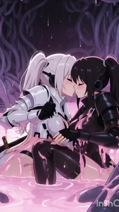 Sümüklerle dolu bir uzay gemisinde iki anime uzay şövalyesi | Klip 2