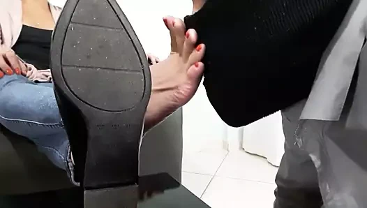 seksi ayak kızdırmak