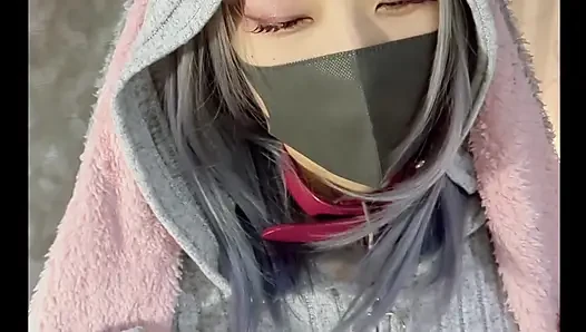 Yuca_ seksi tavşan kostümlü Japon seks kölesi