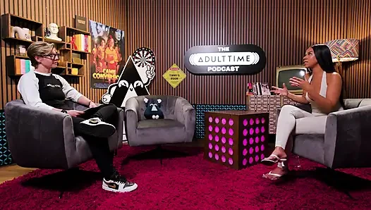 Ameena Green Striptizci kökenleri, osurma videoları ve anime hayranları | Adult Time Podcast
