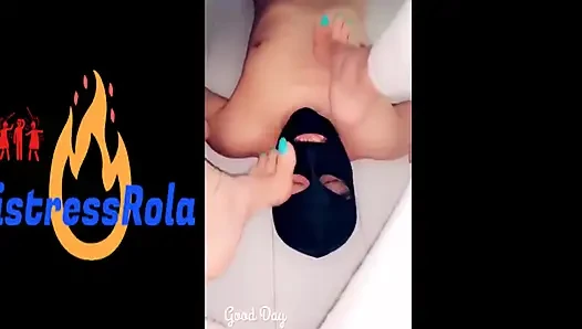 Арабская госпожа рабыня Rola пощечина