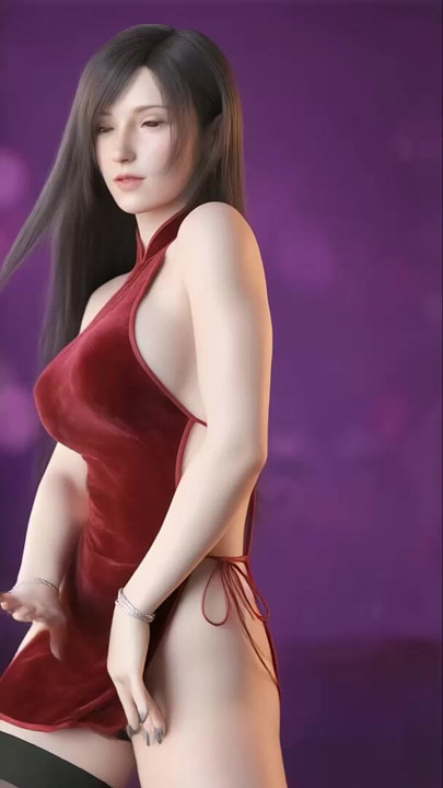 Tifa'nın karizmatik dansı (aoa - iyi şanslar) sansürsüz hentai yapay zeka