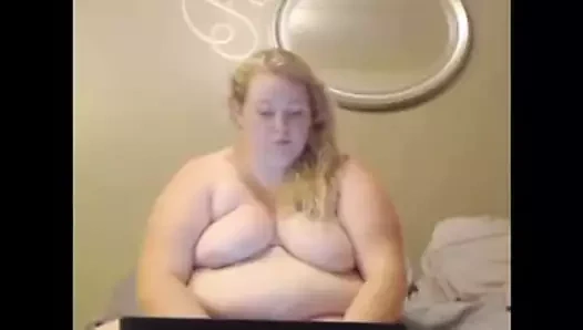 Web kamerası sarışın iri güzel kadın