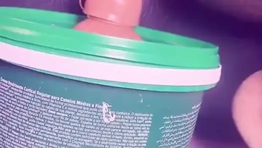 Nya-bae wenyu ilk kez dildo ile anal seks yapıyor