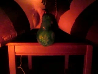 Yırtık naylon çorap içinde yapay penis monte