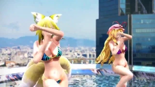 Mmd seksi touhou dansı (kızlar)