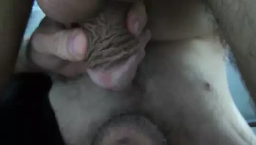 Autofellatio - birkaç saniye içinde yumuşaktan boşalmaya kendi kendine emmek