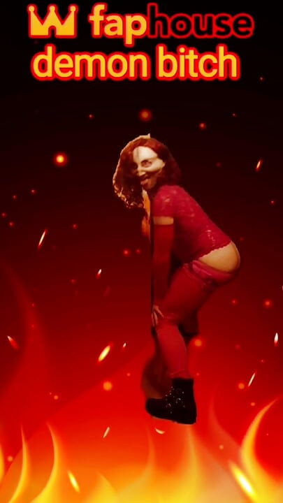 Seksi şeytani iblis kaltak erotik dansı ve sert eğlenceyi seviyor