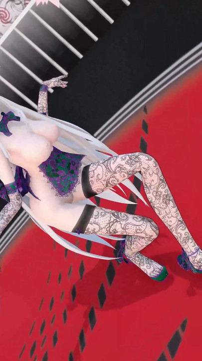 Yowane haku soyunarak seksi iç çamaşırlı hentai stickysticky song mmd 3d mor kıyafetler renk düzenleme smixix