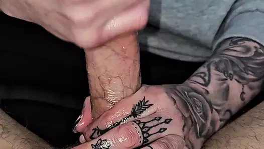 Yağlı el işi wank 1