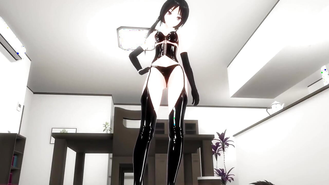 Sahibe topuklu ayakkabının altında bakış açısı 3d hentai