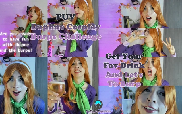 Scooby ile puv daphne kostümlü geğirme yarışması