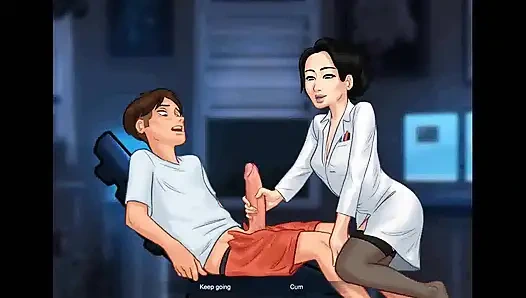 Yaz mevsimi efsanesi: Japon profesör ofisinde bir öğrenciyi sağıyor bölüm 177