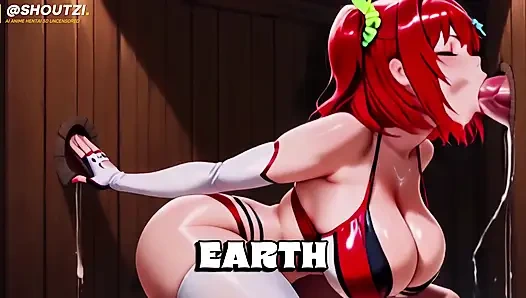 Hayranlar için çifte zafer deliği - diz çöken döl suratlı sürtük her iki deliğe de kesintisiz hizmet ediyor!