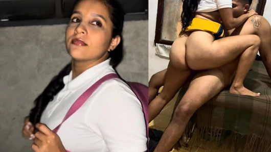 18-year-old schoolgirl is fucked in various positions
