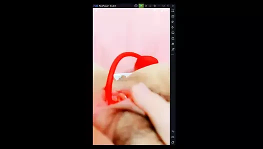 vibratör sextoy canlı uygulama asyalı kız
