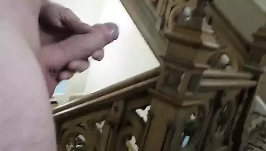 merdiven boşluğunda mastürbasyon